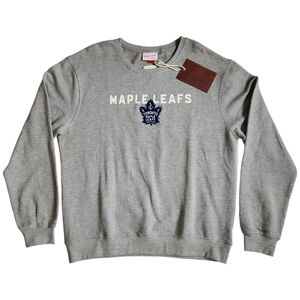MITCHELL & NESS TORONTO MAPLE LEAFS CREWNECK SWEATSHIRT UNISEX NWT